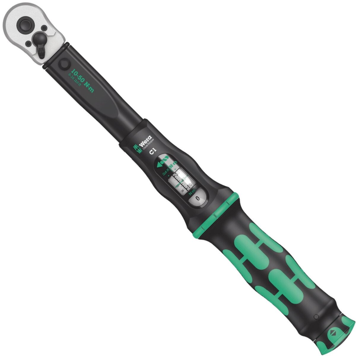 Wera Click-Torque C1 Torque Wrench 1/2" Square Drive 10 - 50 Nm 05075620001