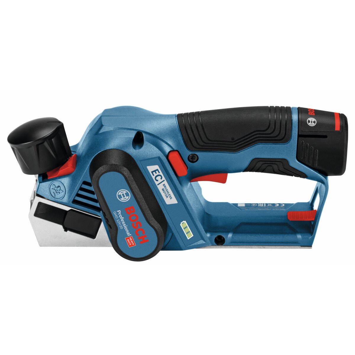 Bosch GHO12V20 12V Brushless Compact Planer 2x3.0Ah In L-Boxx