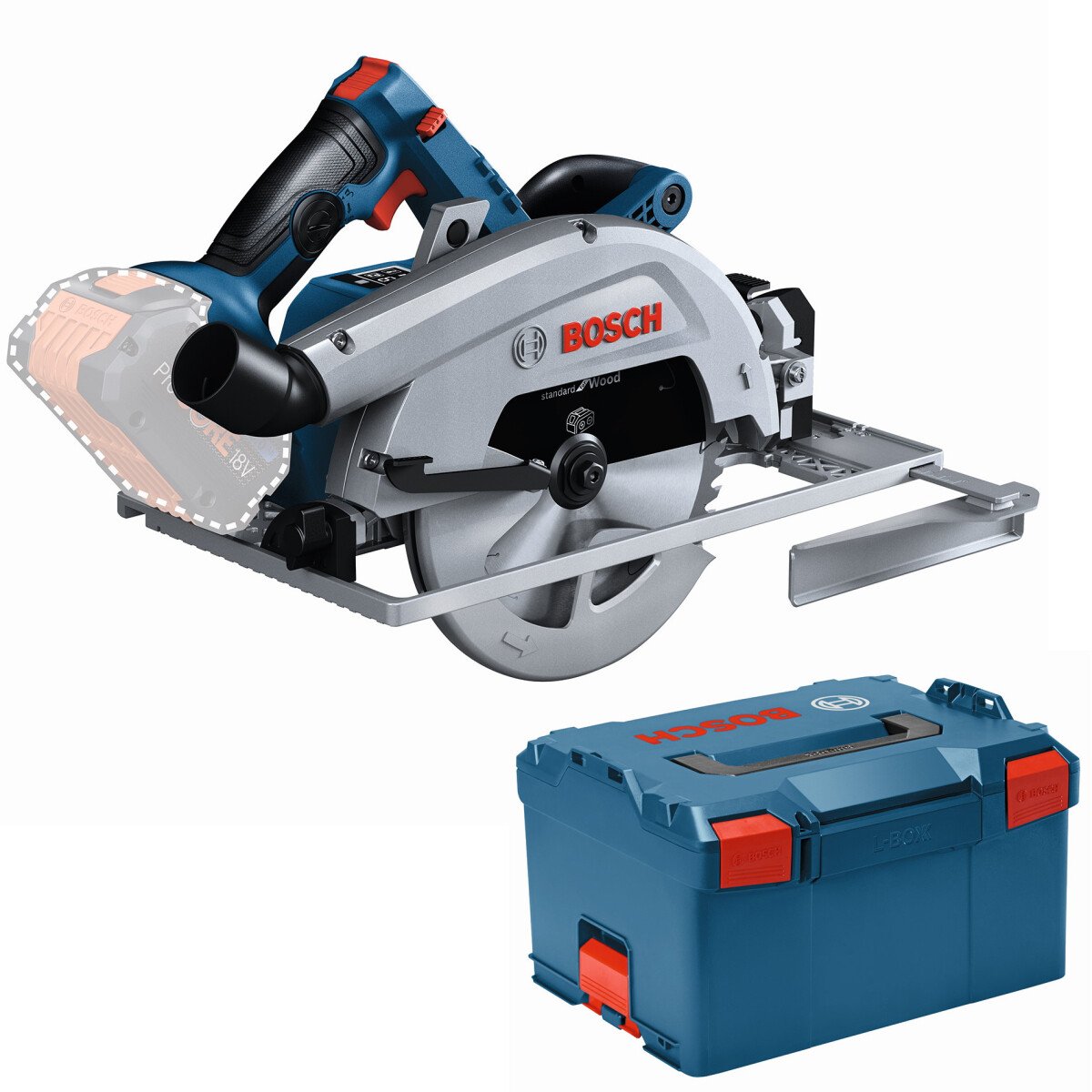 Bosch Professional BITURBO Cordless Circular Saw GKS 18V-68 GC (Without  Batteries and Charger, in L-BOXX 238)
