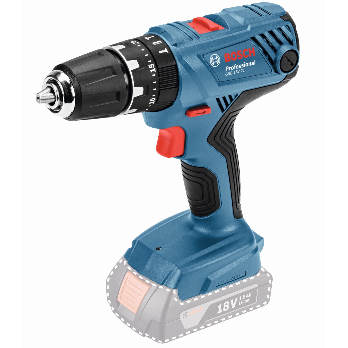 Bosch GSB18V-21NCG Body Only 18V 2-Speed Combi Drill in L-BOXX