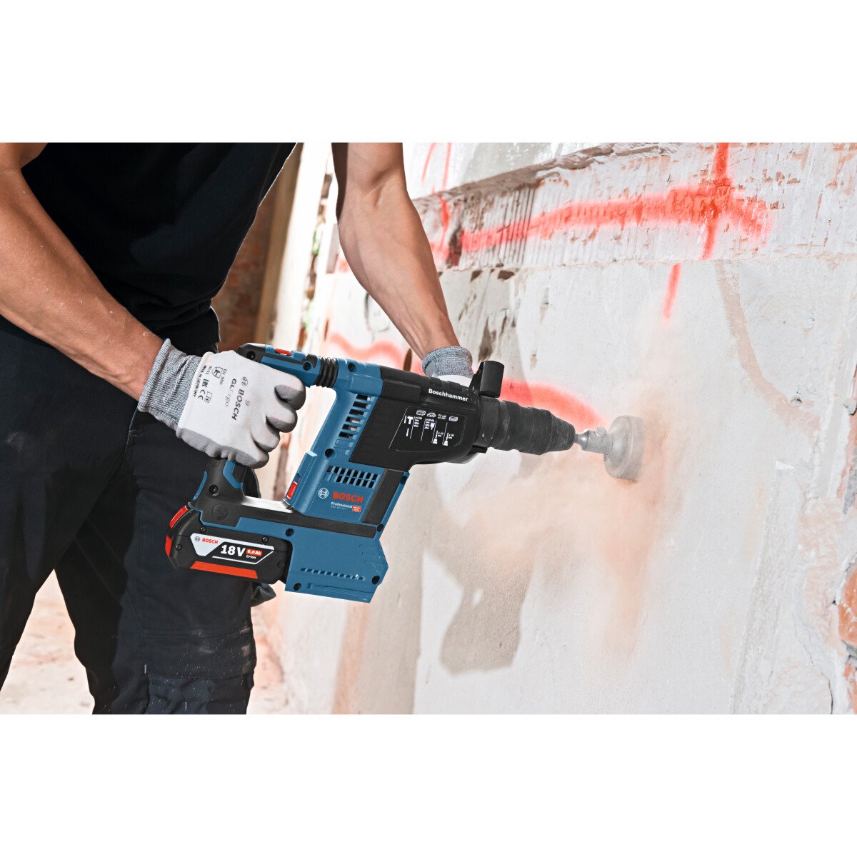 Bosch Gbh 18 V 26 F 18v Brushless Sds Hammer With 2x6 0ah Batteries And Gde 18 V 16 18 V In L Boxx From Lawson His