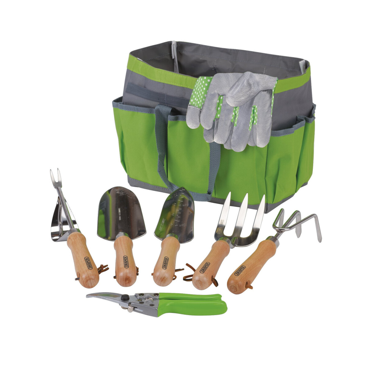 Draper 08997 HGTS/8 Stainless Steel Garden Tool Set With Storage Bag (8 Piece)