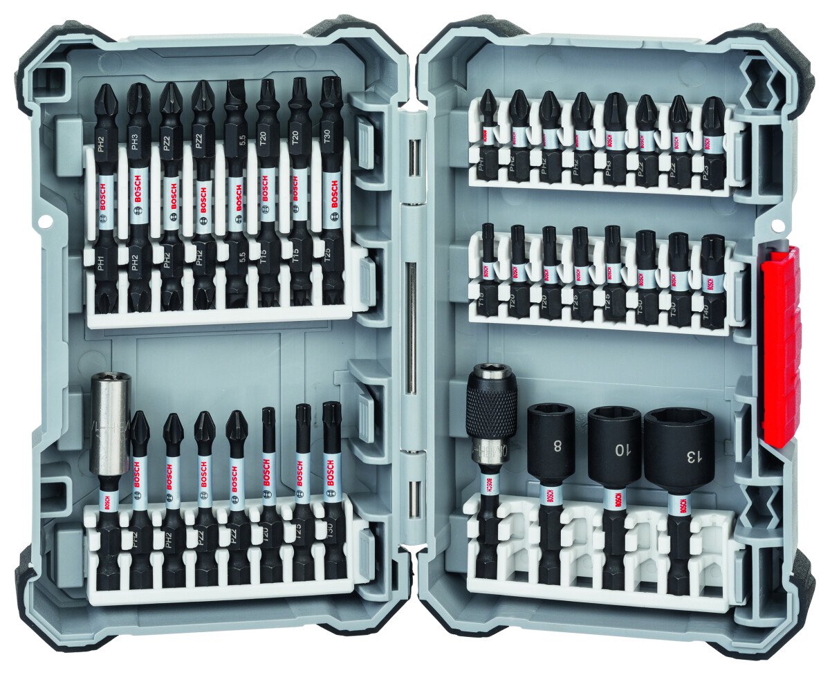 Bosch 2608522365 Impact Control Screwdriver Bit Set, 36-Piece