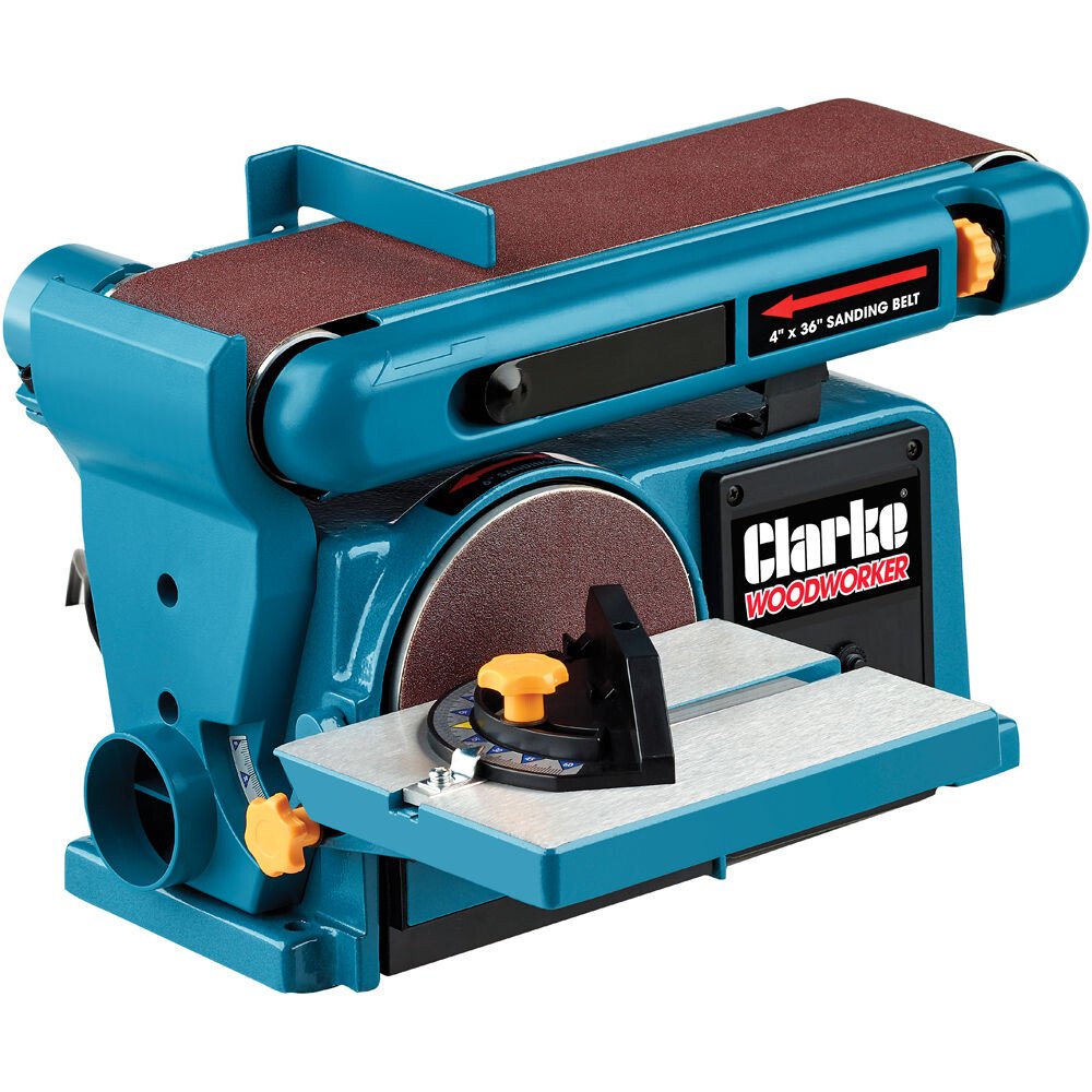 Clarke 6500413 CS4-6E 370W Belt and Disc Sander 230V 