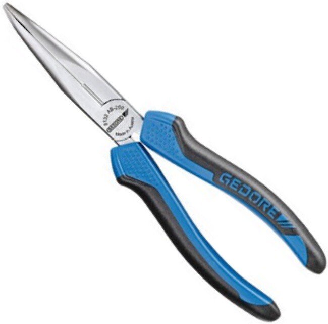 Gedore 6721300 Bent Nose Telephone Pliers with Cutting Edge Serrated Angled Pattern 200mm 8132AB-200 JC