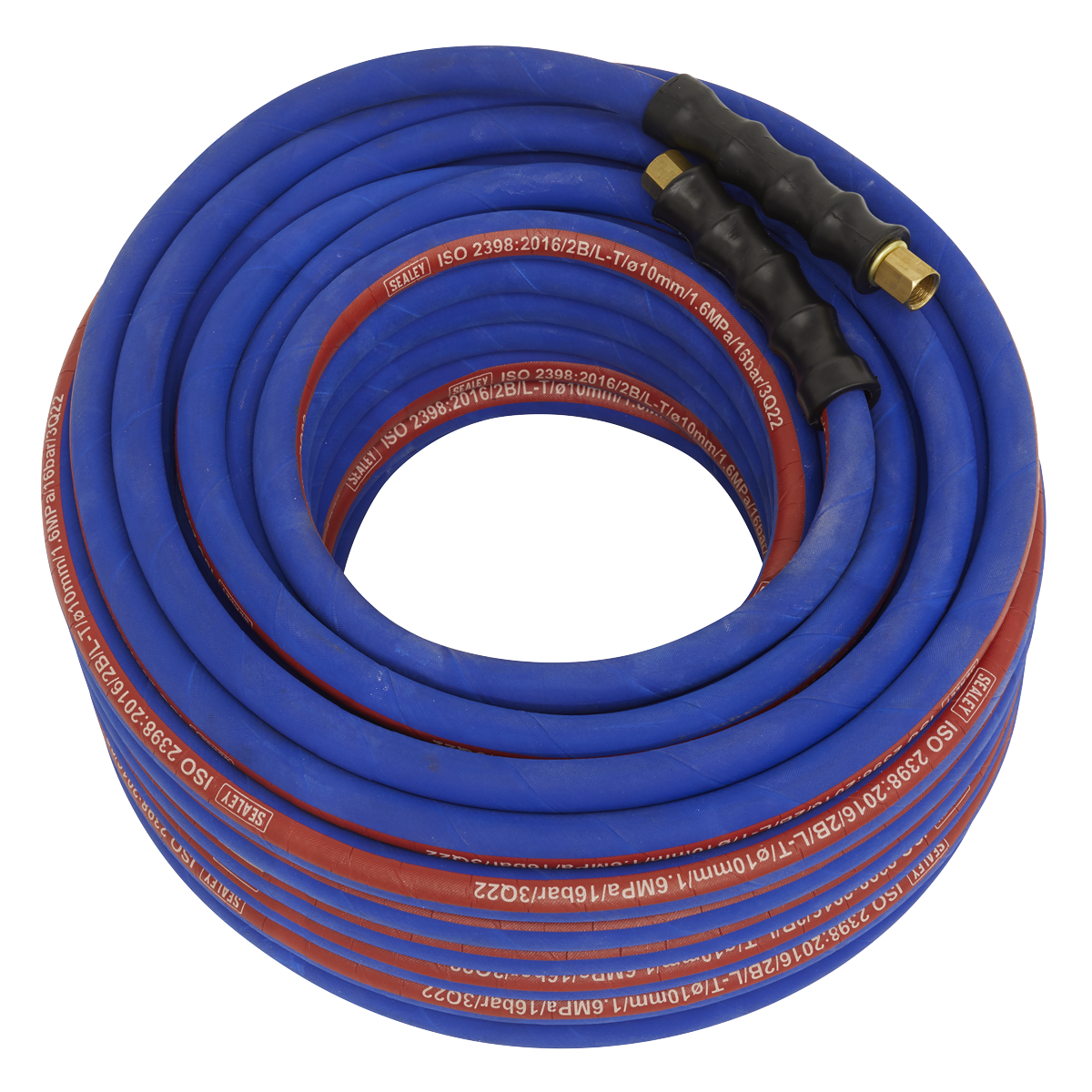 Sealey AH30R/38 Air Hose 30m x ø10mm with 1/4"BSP Unions Extra-Heavy-Duty