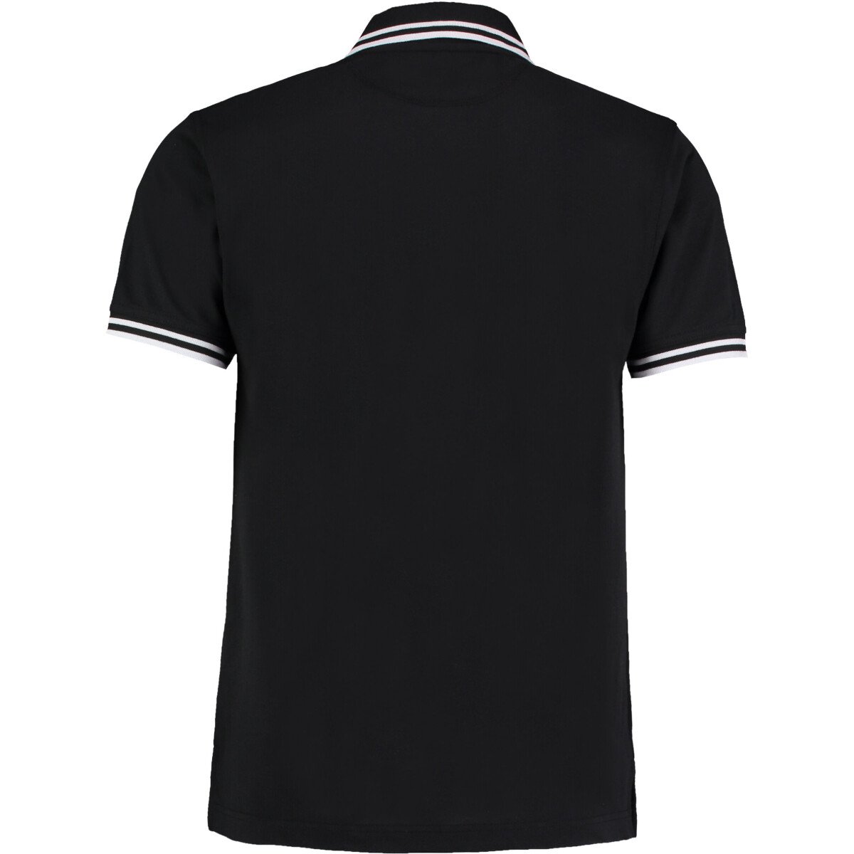 Kustom Kit KK409 Classic Fit Tipped Collar Polo Shirt - Black/White ...