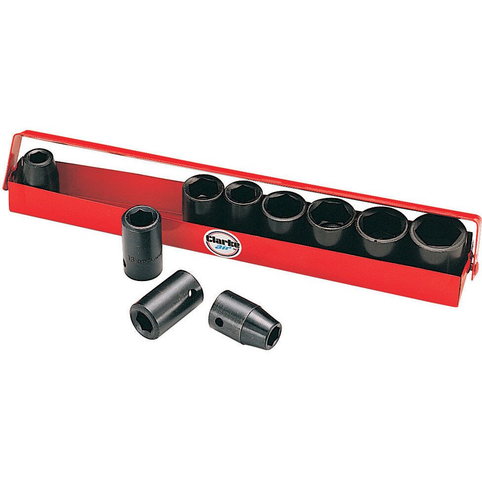 Clarke 3110437 CIS12/11  10 Piece 1/2'' Drive Impact Metric Socket Set