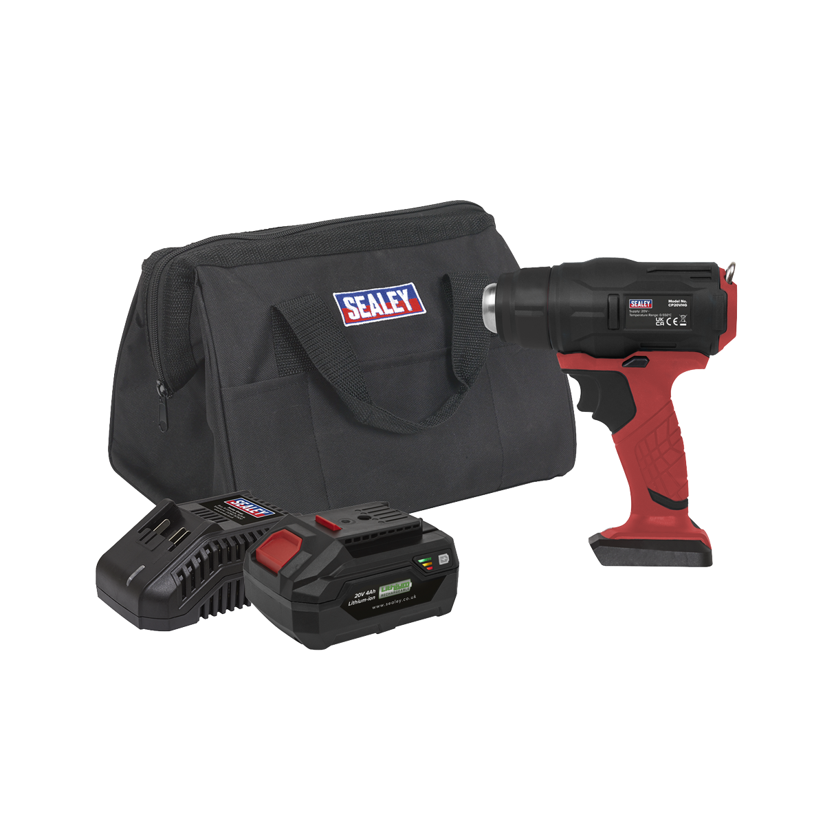 Sealey CP20VHGKIT Cordless Hot Air Gun Kit 20V