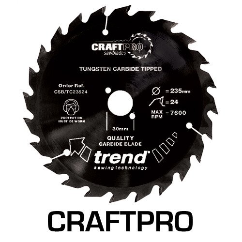 Trend CSB/TC19040 Craft saw blade 190mm x 40 teeth x 30mm