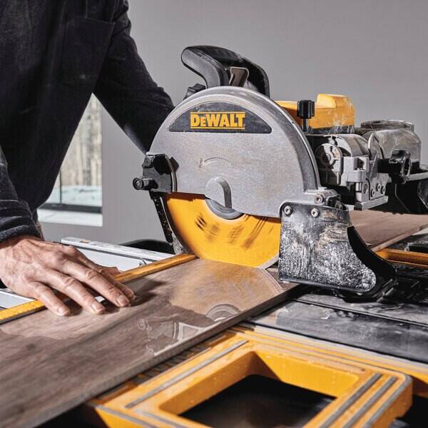 DeWalt D36000-GB 940mm Wet Tile Saw 240V 1600W With D240001-XJ Leg Stand  from Lawson HIS