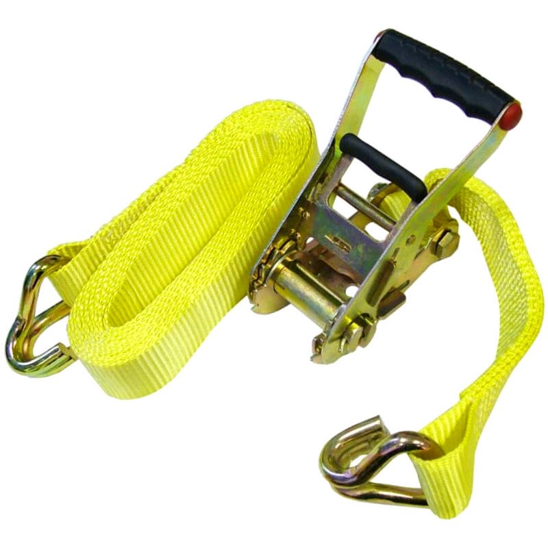 Faithfull FAITDTRUCK52 Ratchet Tie-Down Strap 5m x 50mm Trucker Breaking Strain 4000kg