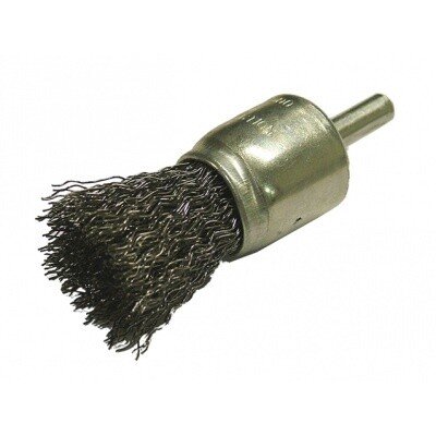 Faithfull FAIWBS25E Wire End Brush 25 x 6mm Shank 0.30mm