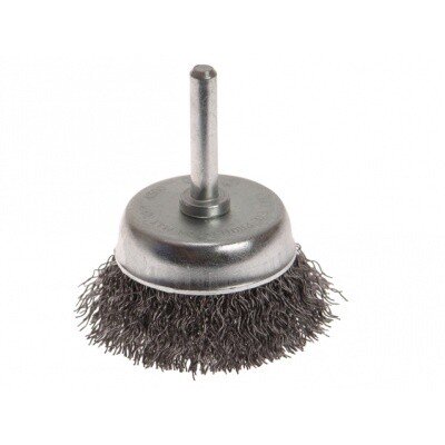 Faithfull FAIWBS75 Wire Cup Brush 75 x 6mm Shank 0.30mm