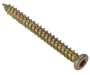 Forgefix 10CFS82 Concrete Frame Screw Torx® Type High-Low Thread ZYP 7.5 x 82mm (Bag of 10) FORCFS82G