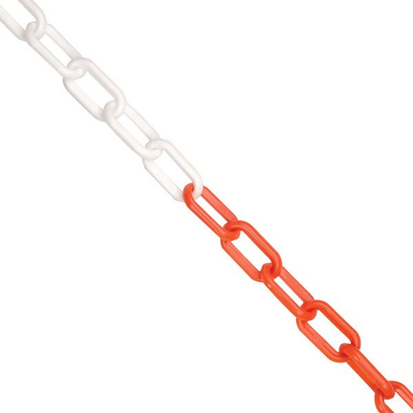 JSP HDC000-265-400 6mm White/Red Plastic Chain (25Mtr)