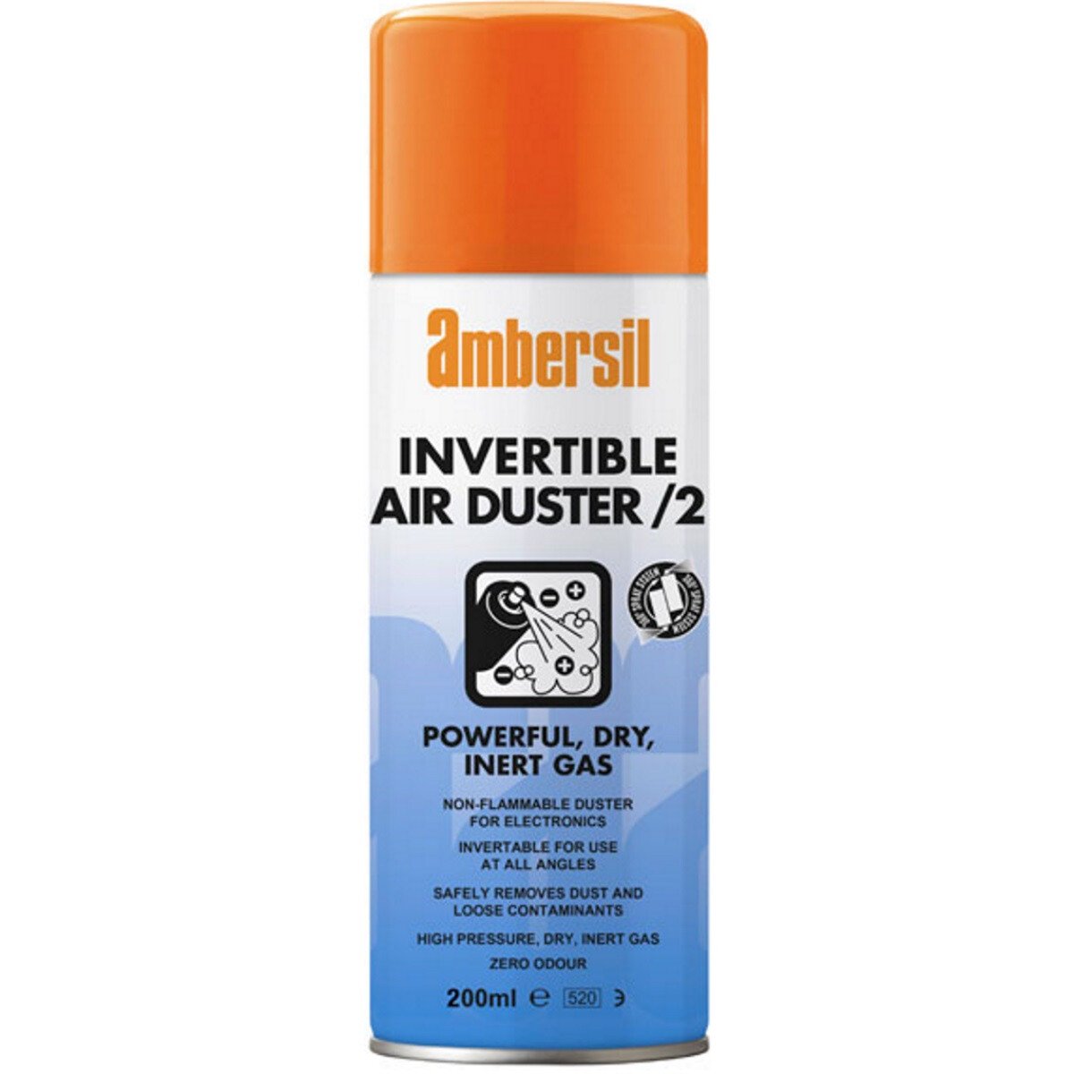 Ambersil 33183 Invertible Air Duster/2  200ml (Carton of 12)