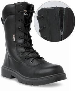 high leg zip safety boots