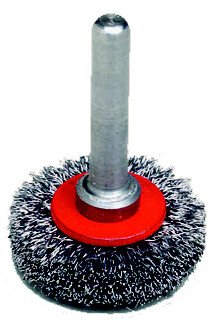 Osborn 0002-502142 30x9mm Diameter Rotary Crimped Steel Wire Brush with 6mm Shank