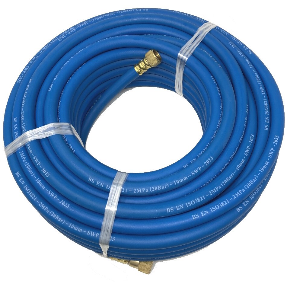 SWP O1343 Oxygen Welding/Cutting Hose 3/8"BSP x 30Mtr Blue (BS EN 559)