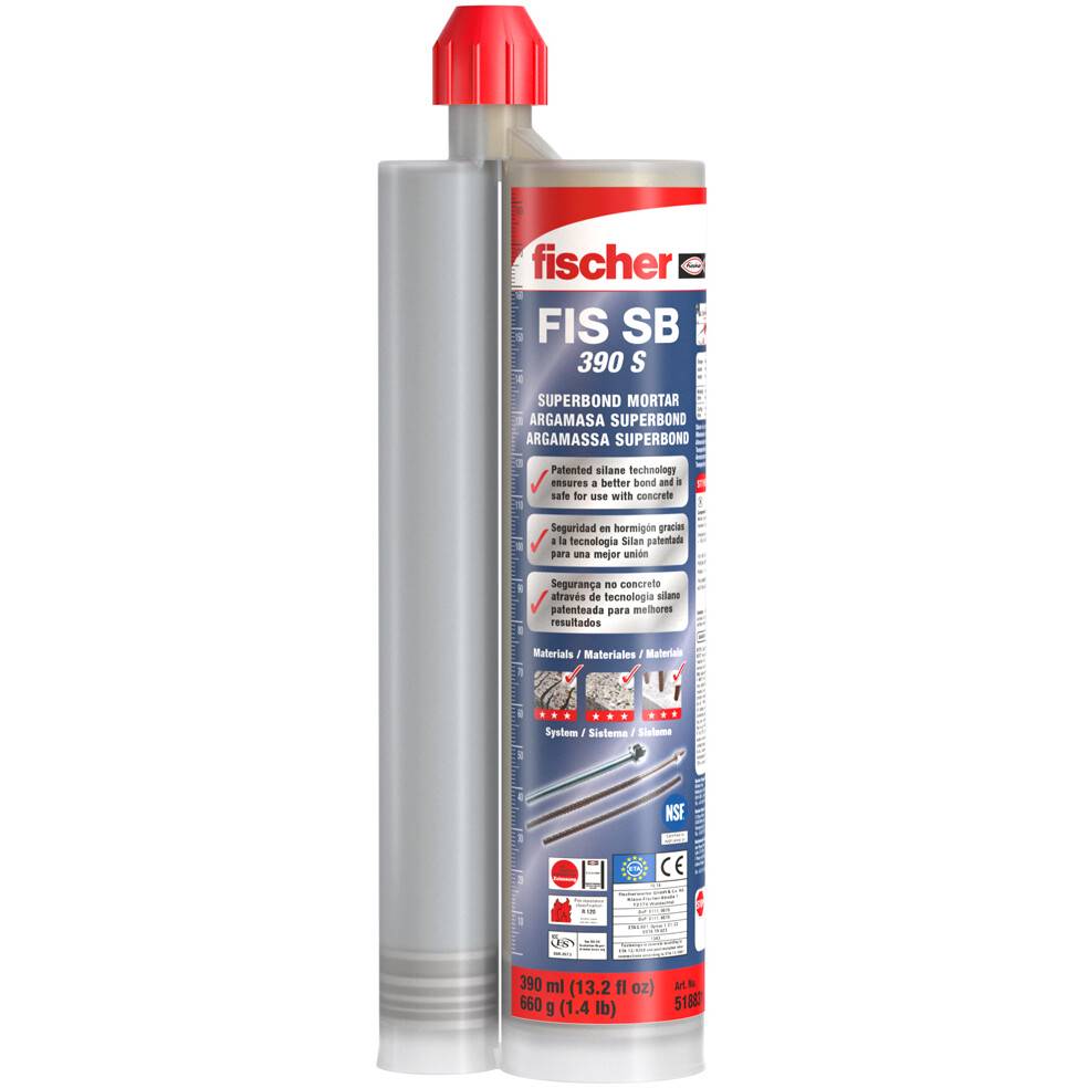 Fischer 518831 FIS SB 390 S styrene-free vinylester Superbond Injection  Resin 360ml from Lawson HIS
