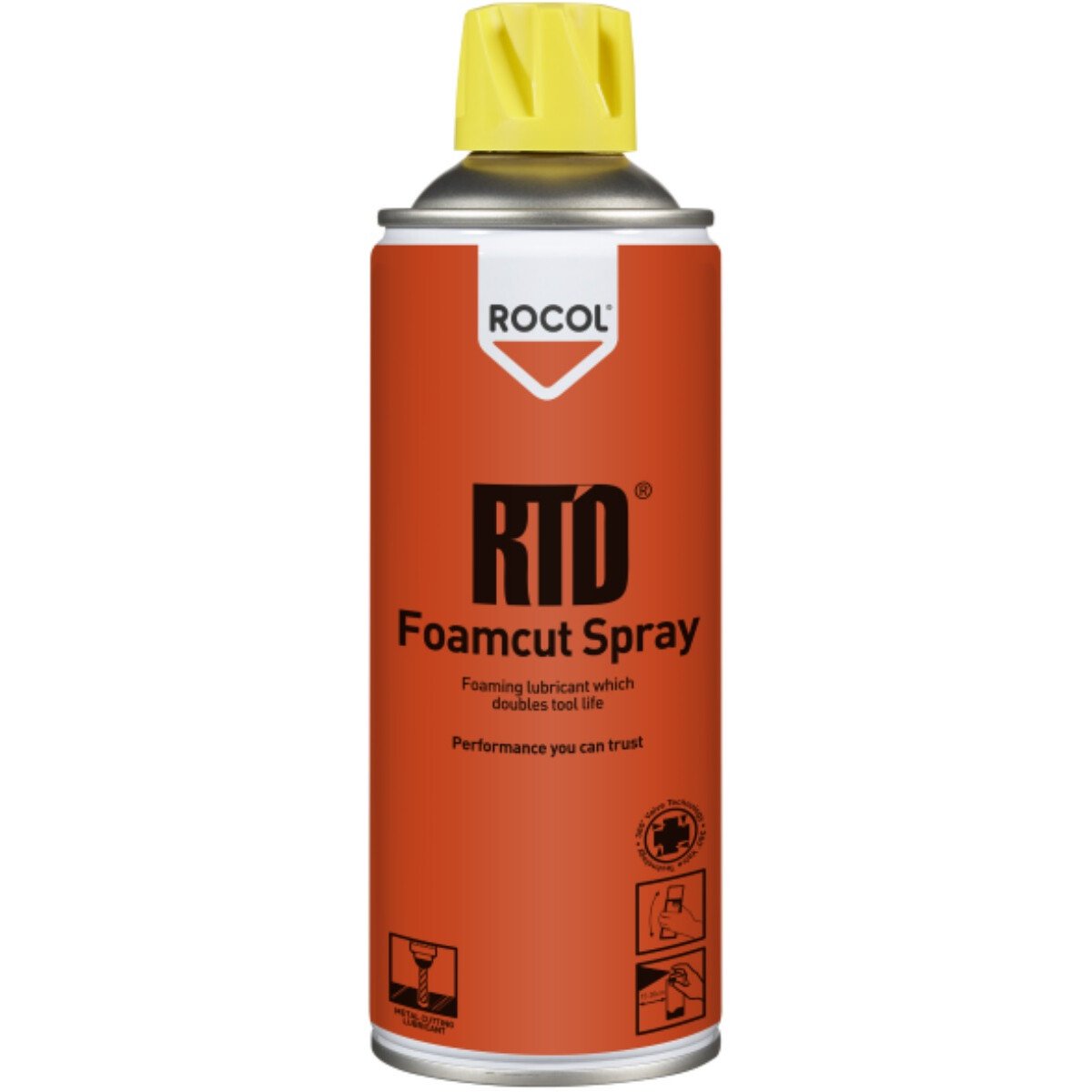 Rocol 53041 RTD Foamcut - Spray Foaming Lubricant that Doubles Tool Life 300ml