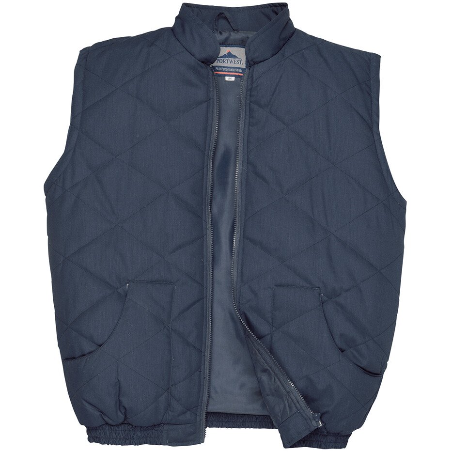 Portwest S412 Glasgow Workwear Bodywarmer Navy Blue - Chest XL (46"-48")