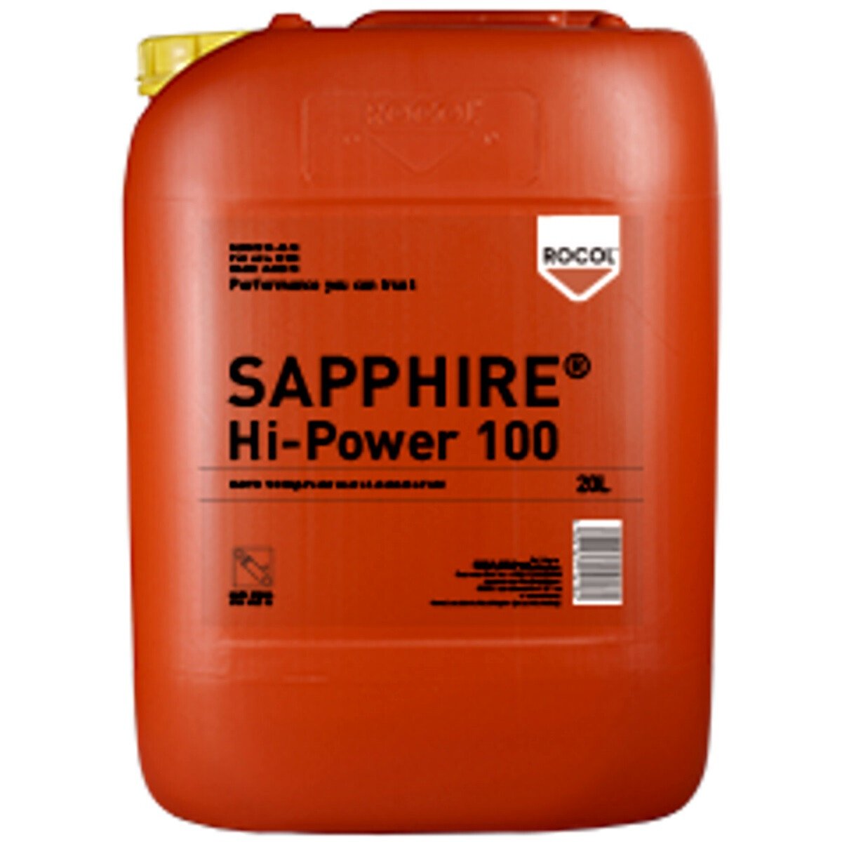 Rocol 52575 Sapphire Hi-Power 100 High Power Compressor Hydraulic Oil 20ltr