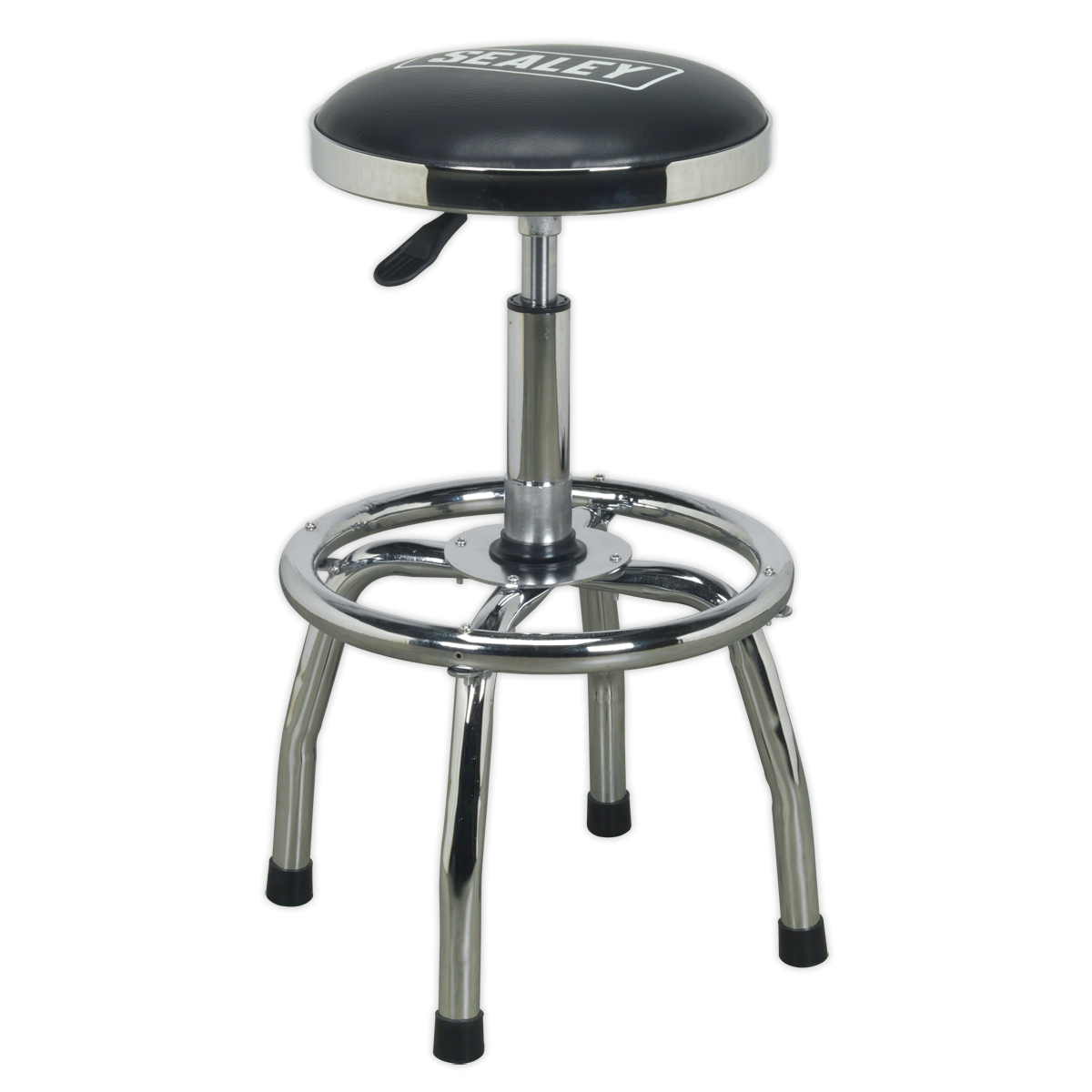 Sealey SCR17 Workshop Stool Heavy-Duty Pneumatic with Adjustable Height Swivel Seat