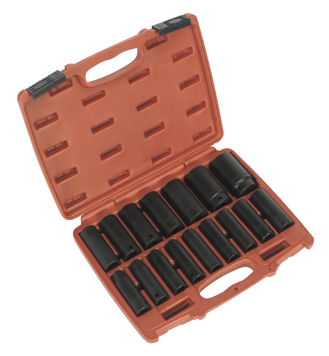 Sealey AK5816M Impact Metric Set of Deep Sockets 1/2" Drive 16 Piece 