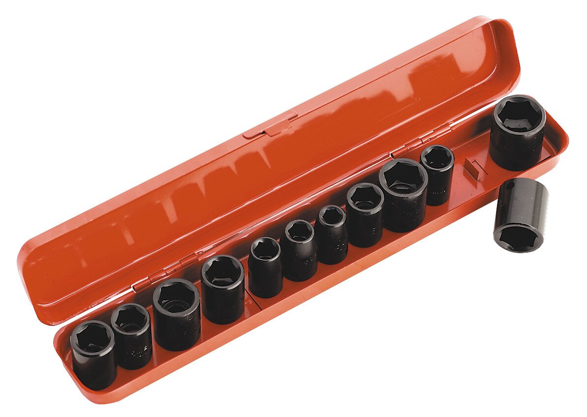 Sealey AK682 Impact Socket Set 12 Piece 3/8" Drive Metric/AF