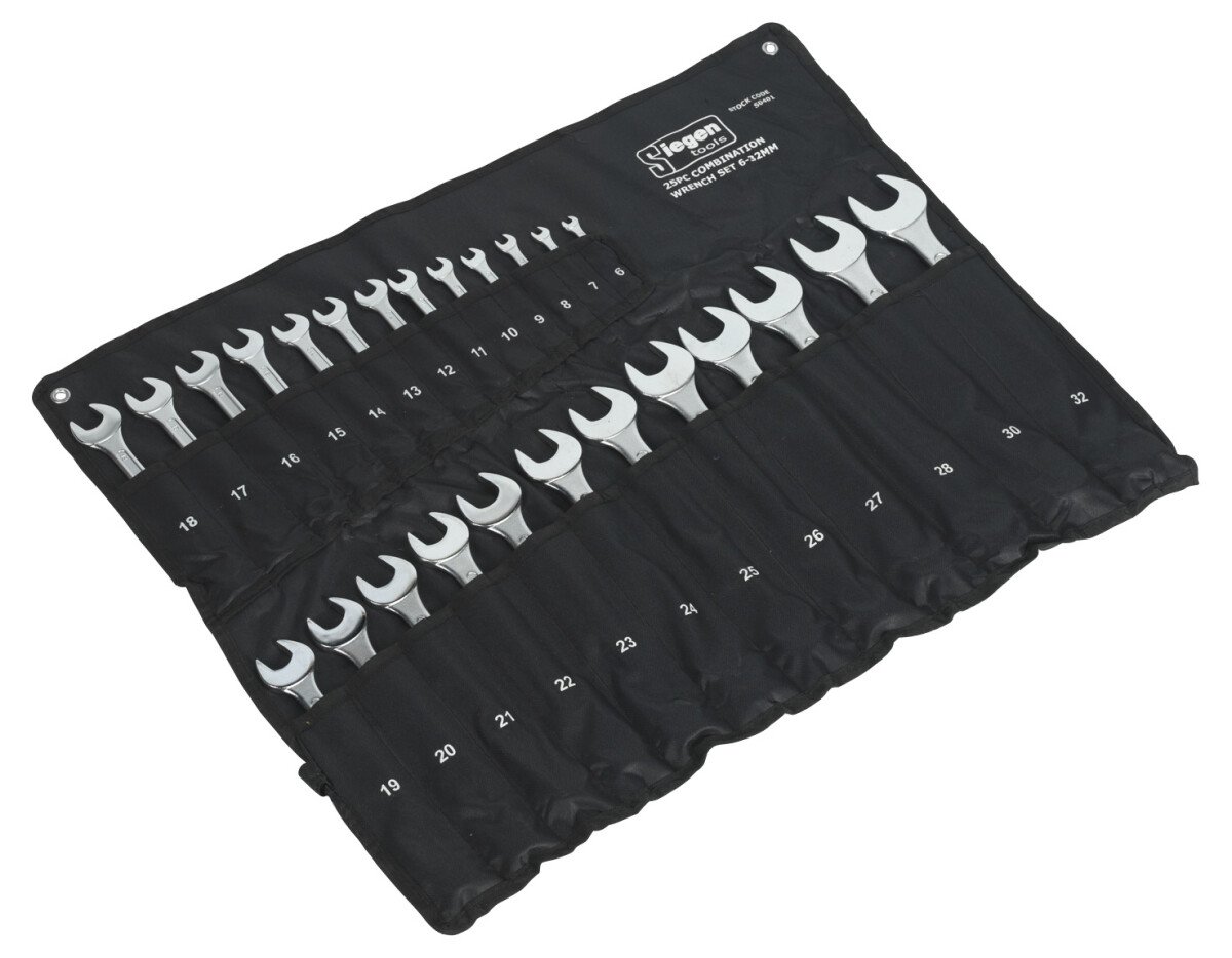 Sealey S0401 Combination Wrench Set 25pc Metric