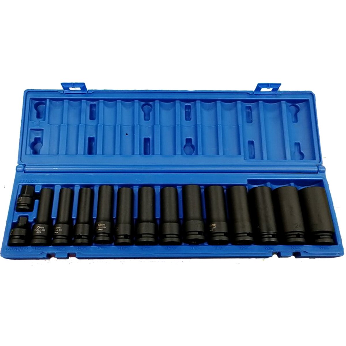 ISS SET08MML 1/2" Drive Metric 15 Piece Set of Deep Length Sockets