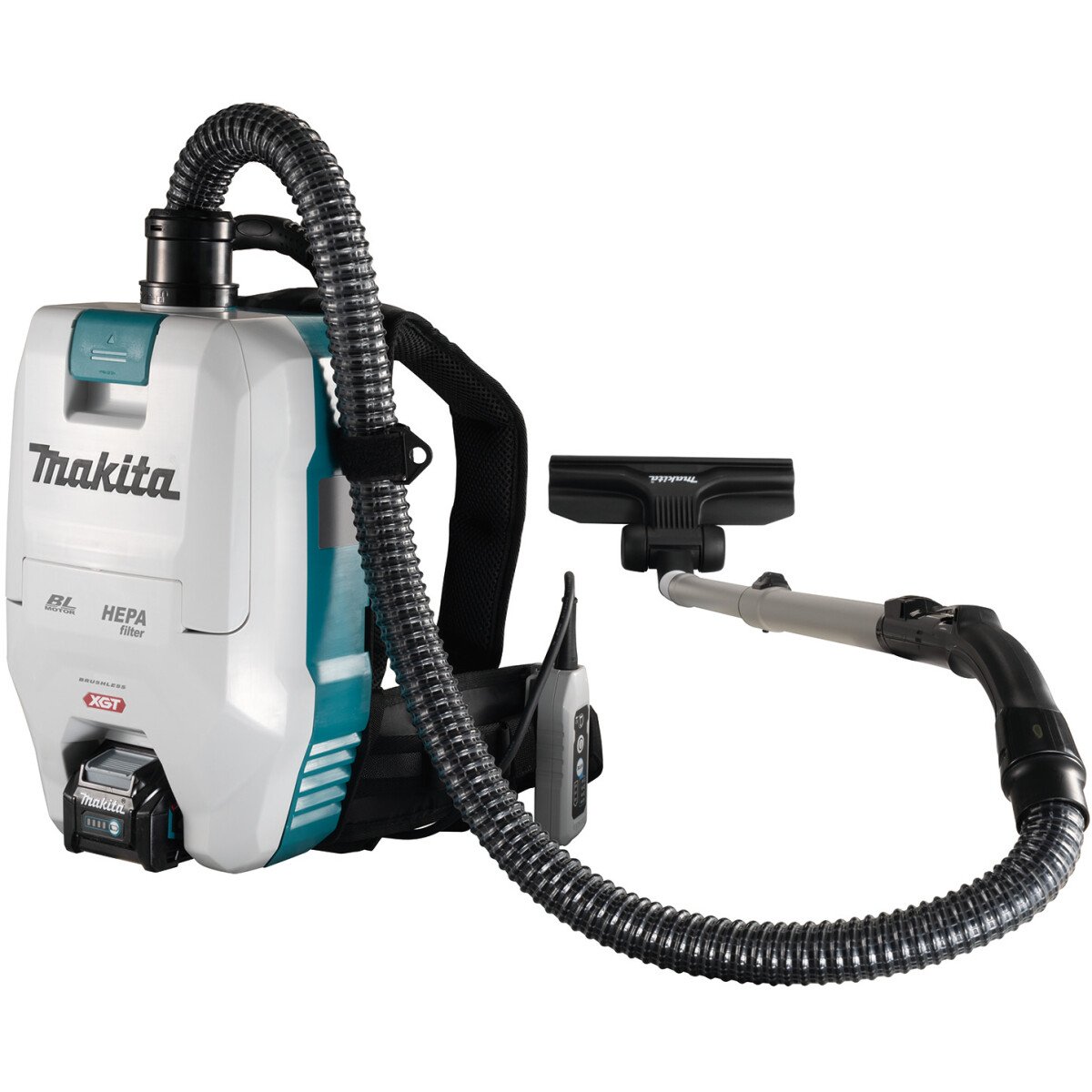 Makita VC008GT201 40v 40Vmax XGT Backpack Vacuum Cleaner with 2x 5.0Ah Batteries and Charger