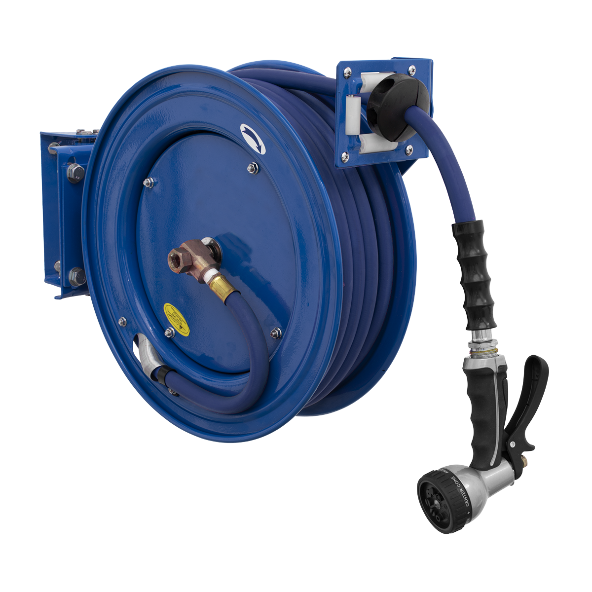 Sealey WHR1512 Heavy-Duty Retractable Water Hose Reel 15m ø13mm ID Rubber  Hose from Lawson HIS