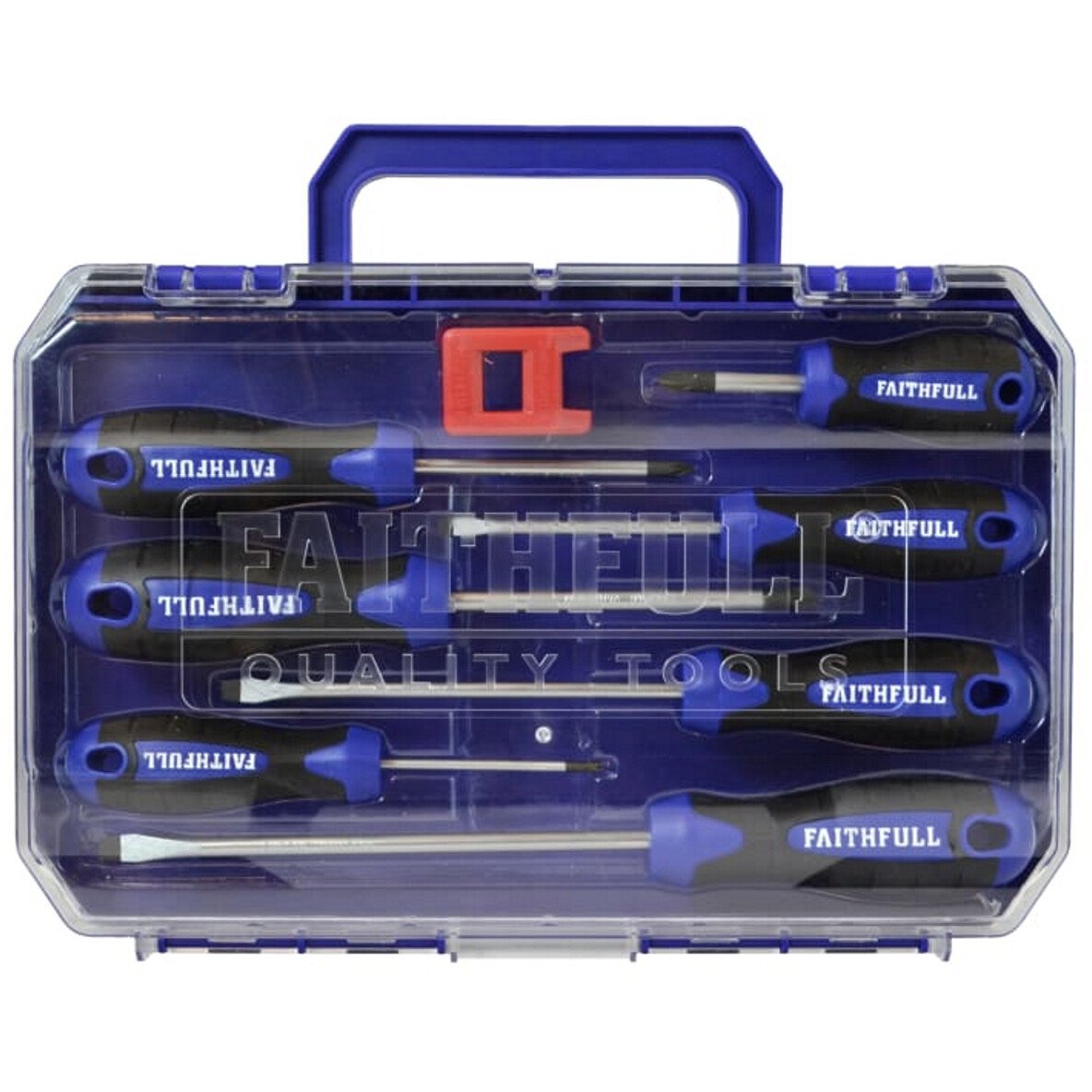 Faithfull FAISDSET8PRO 8 Piece Soft Grip Screwdriver Set