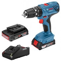 Bosch GSB18V-21 18V 2-Speed Combi Drill with 2x 2.0Ah Batteries in L-BOXX