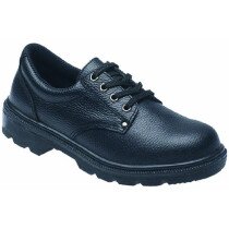 Toesavers 2414 Black Dual Density Safety Shoe S1P SRC (UK size 3)