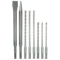 Bosch 2607017376 SDS+ Chisel and Drill Bit Set (8 Piece)