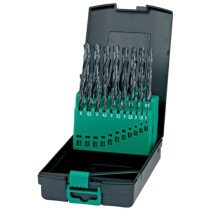 Heller 29648-9 Drill Bit Set 25 Piece (1mm - 10mm in 0.5mm increments) HSS-R DIN 338 RN