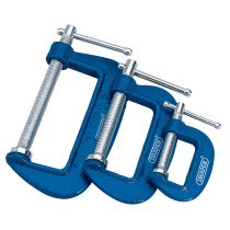 Draper 36779 CS3 3 Piece C Cramp/Clamp Set