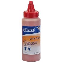 Draper 42975 LCR/H 115g Plastic Bottle of Red Chalk for Chalk Line