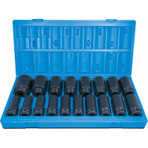 SET12MML18 3/4" Metric 18 Piece Set of Deep Six-Point Impact Sockets