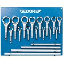 Gedore 6049250 Single Ended Ring Spanner Set Metric 2 ATM
