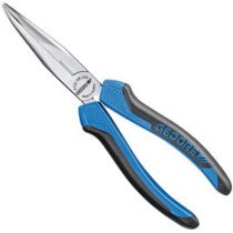 Gedore 6721300 Bent Nose Telephone Pliers with Cutting Edge Serrated Angled Pattern 200mm 8132AB-200 JC