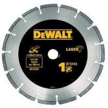 DeWalt DT3743-XJ 230mm Professional Laser Welded Diamond Cutting Disc for Building Materials and Concrete 