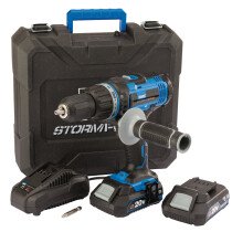 Draper 89523 CHD20SF Storm Force® 20V Cordless Hammer Drill with Two Li-Ion Batteries