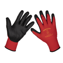 Sealey 9125XL/12 Flexi Grip Nitrile Palm Gloves (X-Large) - Pack of 12 Pairs