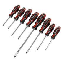 Sealey AK4322 Screwdriver Set 8pc GripMAX - Red