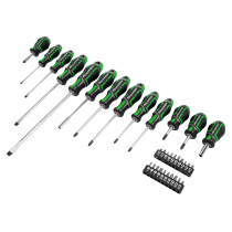 Sealey AK4370HV Screwdriver & Bit Set 33pc GripMAX - Hi-Vis